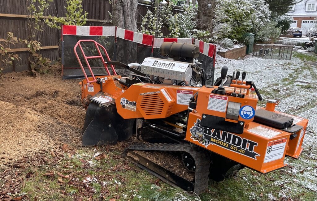 We offer a quick and convenient stump grinding and removal service using a specialised machine to grind out tree roots. Woking Guildford